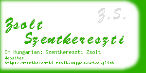 zsolt szentkereszti business card